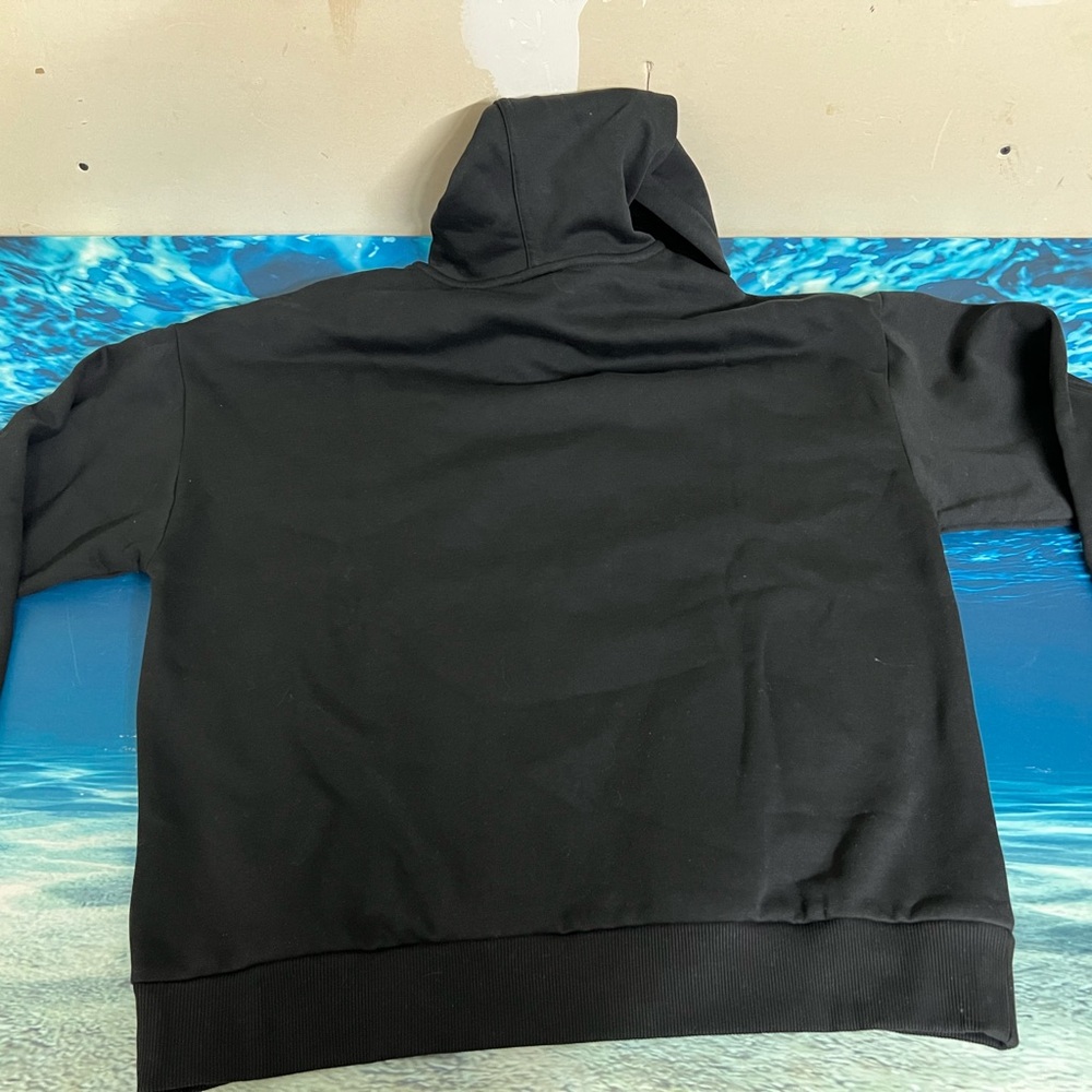 ❄️Calvin Klein Mens Logo Hoodie Black Fleece Sweatshirt 4L0219R Medium NWT - Picture 7 of 8